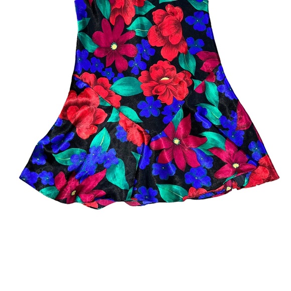 Floral Satin/Silk Tank Dress - Picture 11 of 13